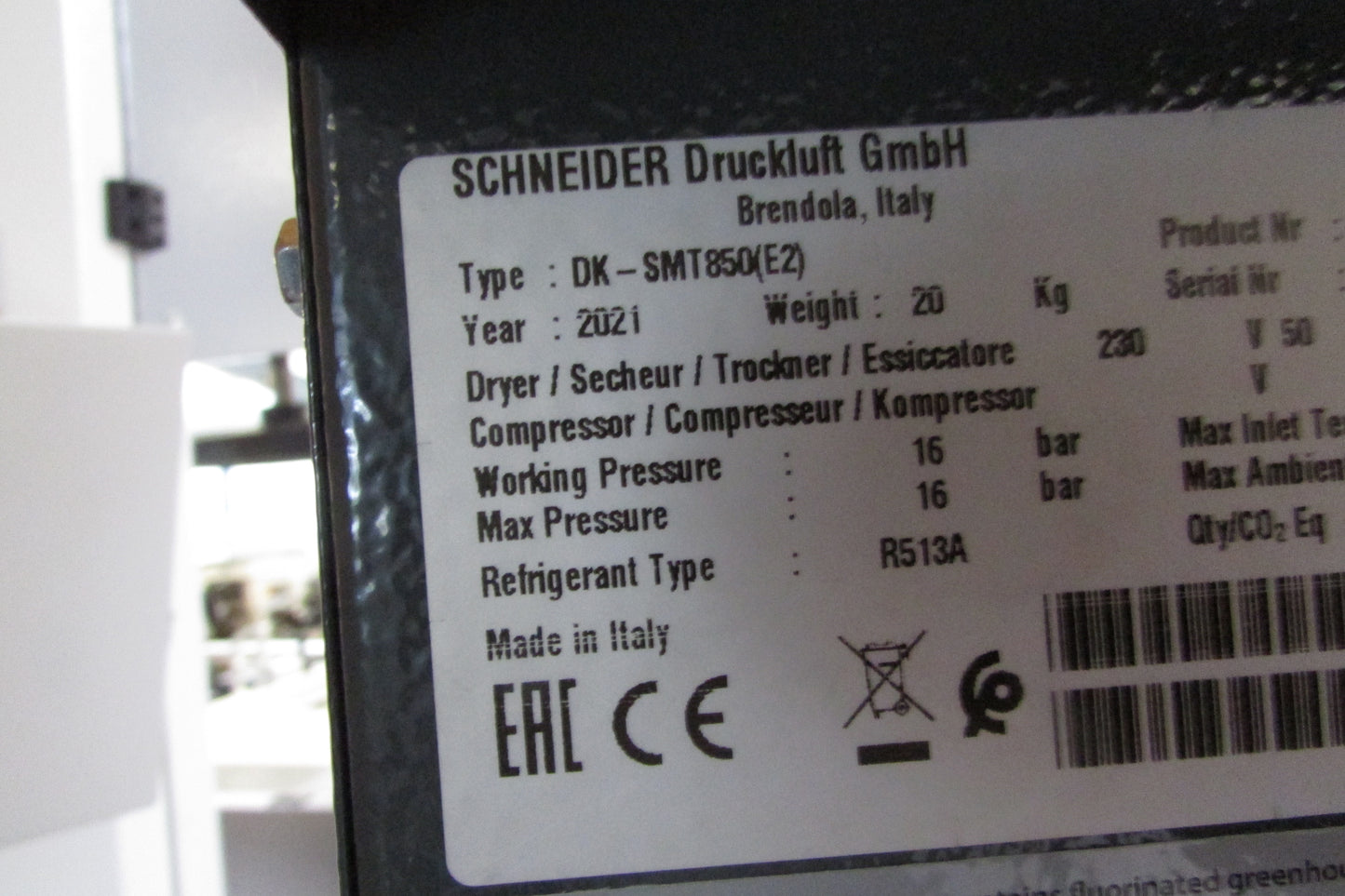 Schneider Airsystems DK Smart 850 Kältetrockner