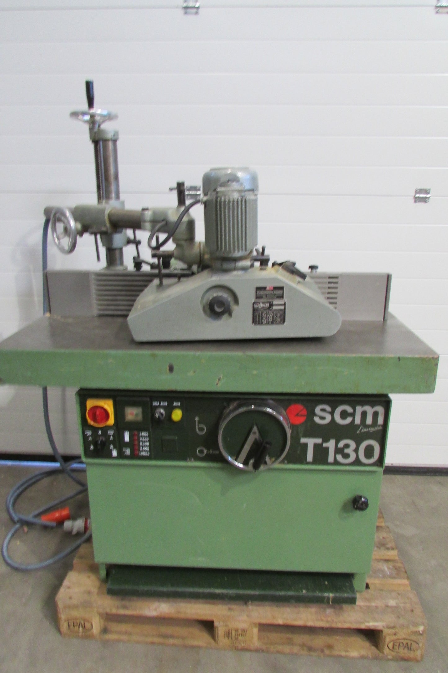 SCM T130 Tischfräse inkl. 4-Rollen Vorschub + AIGNER Integralanschlag