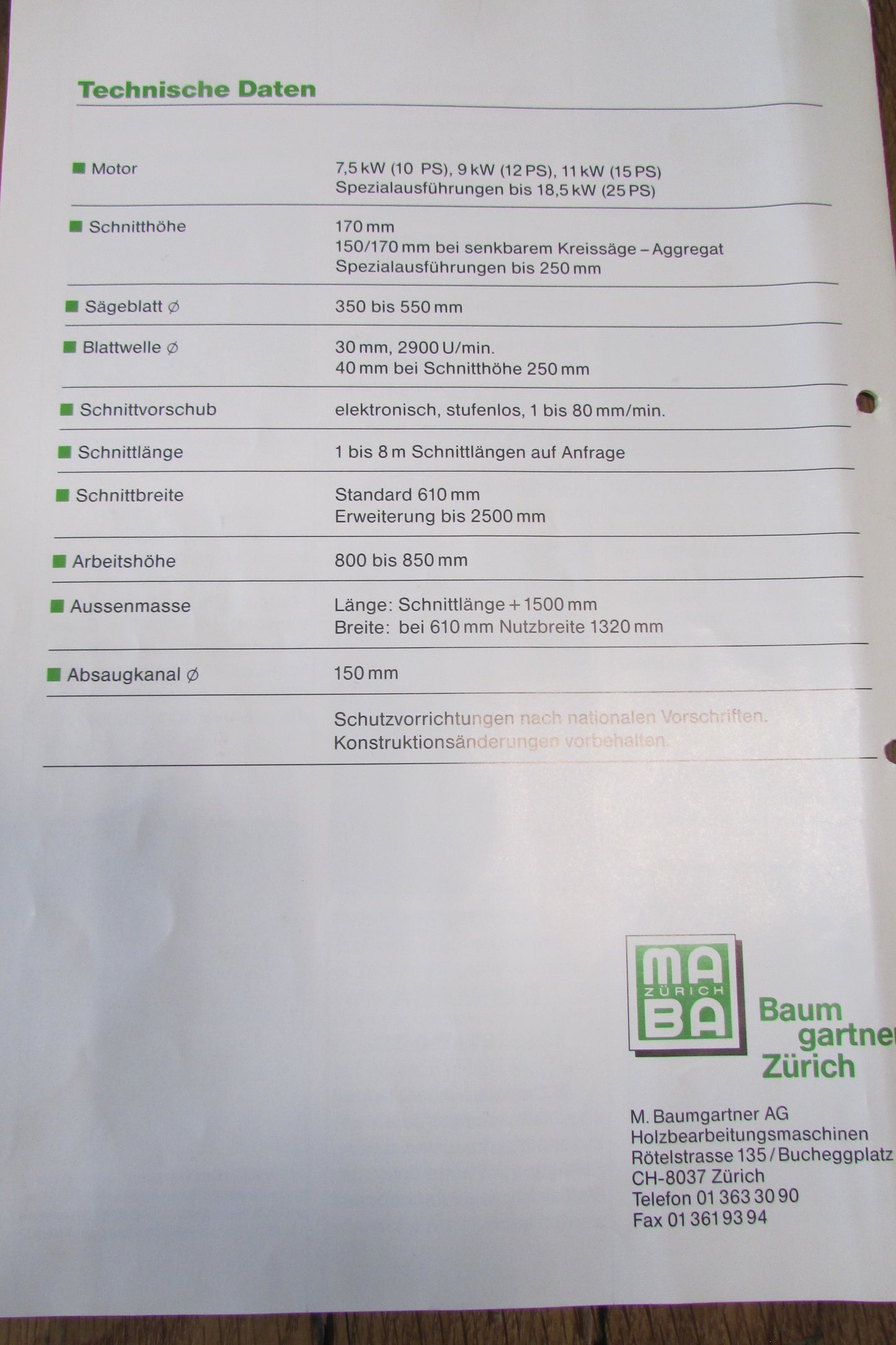 MABA - automatsiche Längsschnitt-Kreissäge - Besäumsäge 4.200mm Schnittlänge - gebraucht