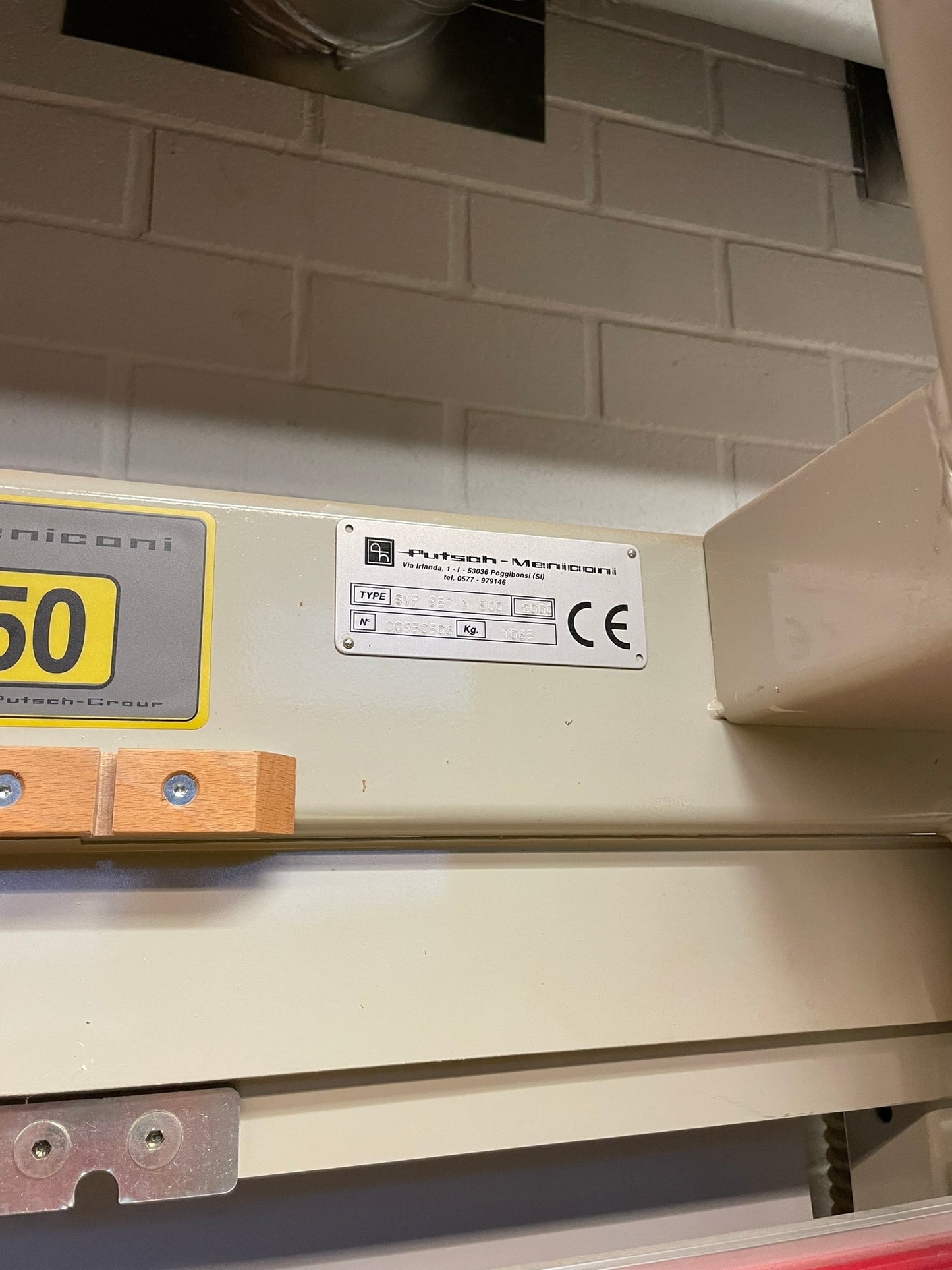 Putsch Plattensäge Typ SVP 950 - gebraucht
