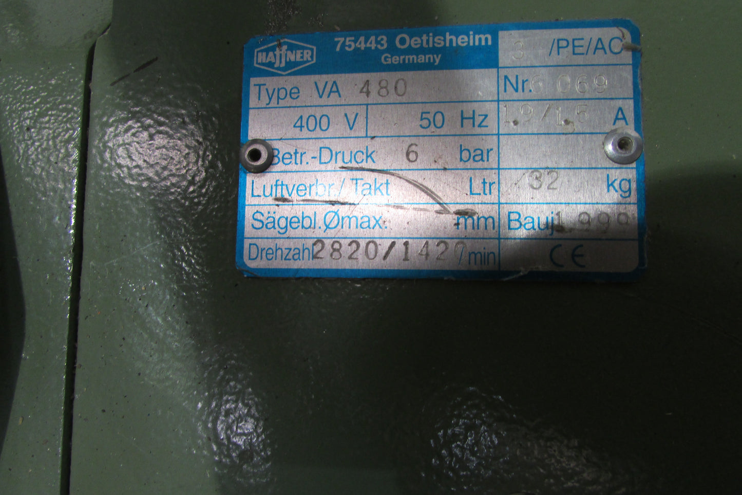 Vorschub Haffner VA 480 (Nr. 10) - gebraucht