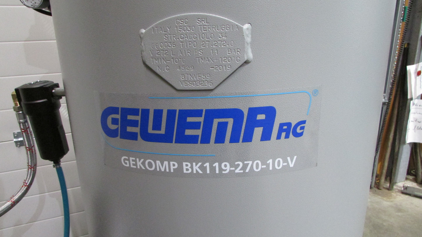 Gekomp Kolbenkompressor BK119-270-10 VKK - Komplettsystem - NEU