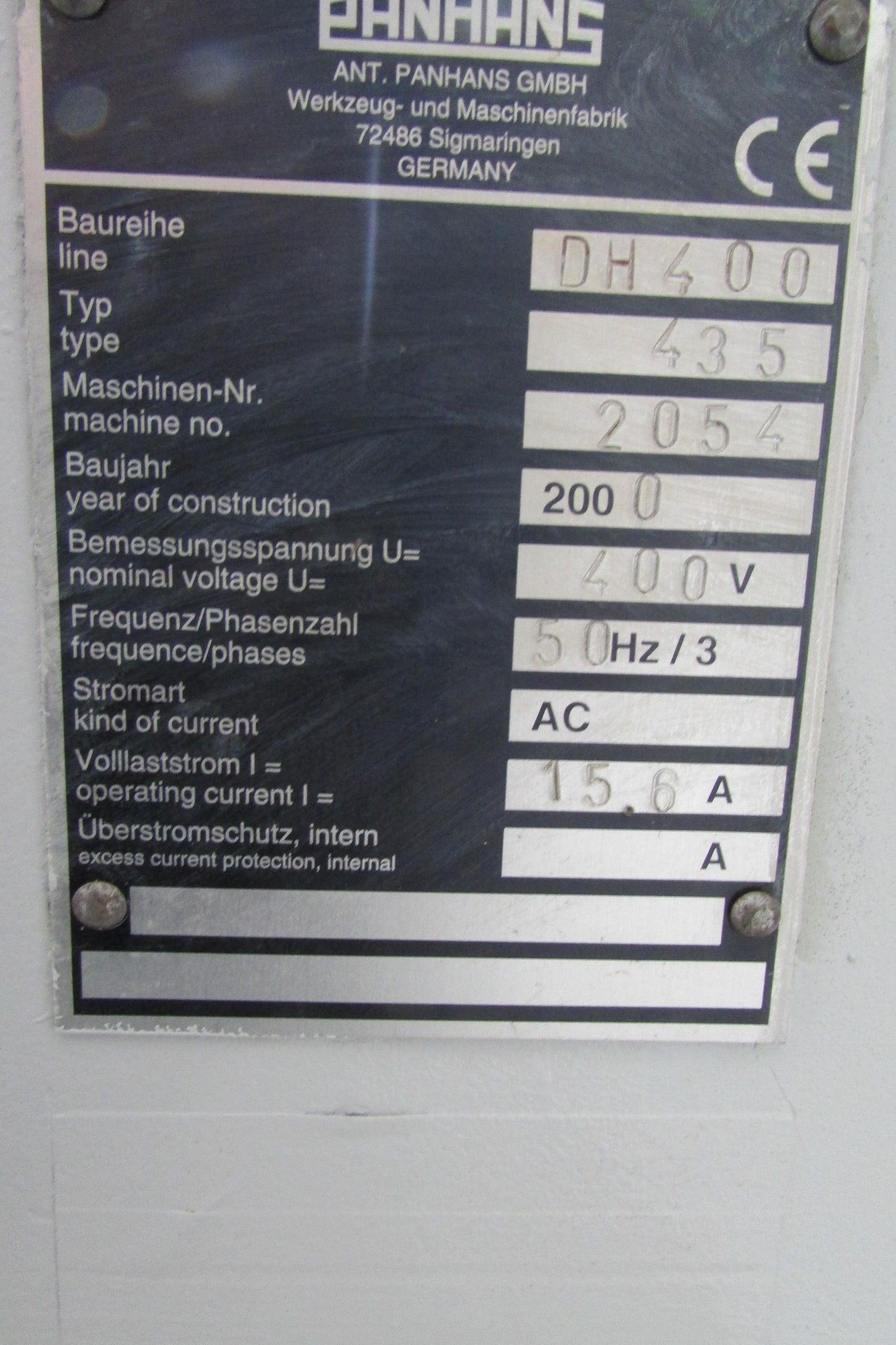 Panhans Dickenhobelmaschine - Hobelbreite 510mm