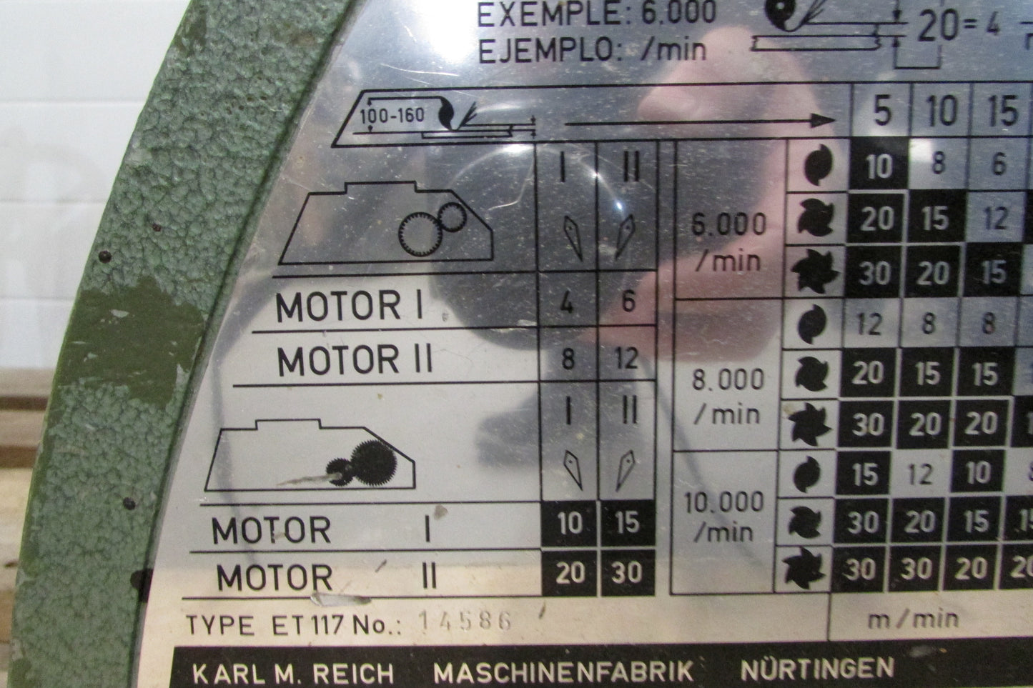 Vorschub HolzHer ET 117 - 3 Rollen - 8 Geschwindigkeiten - gebraucht