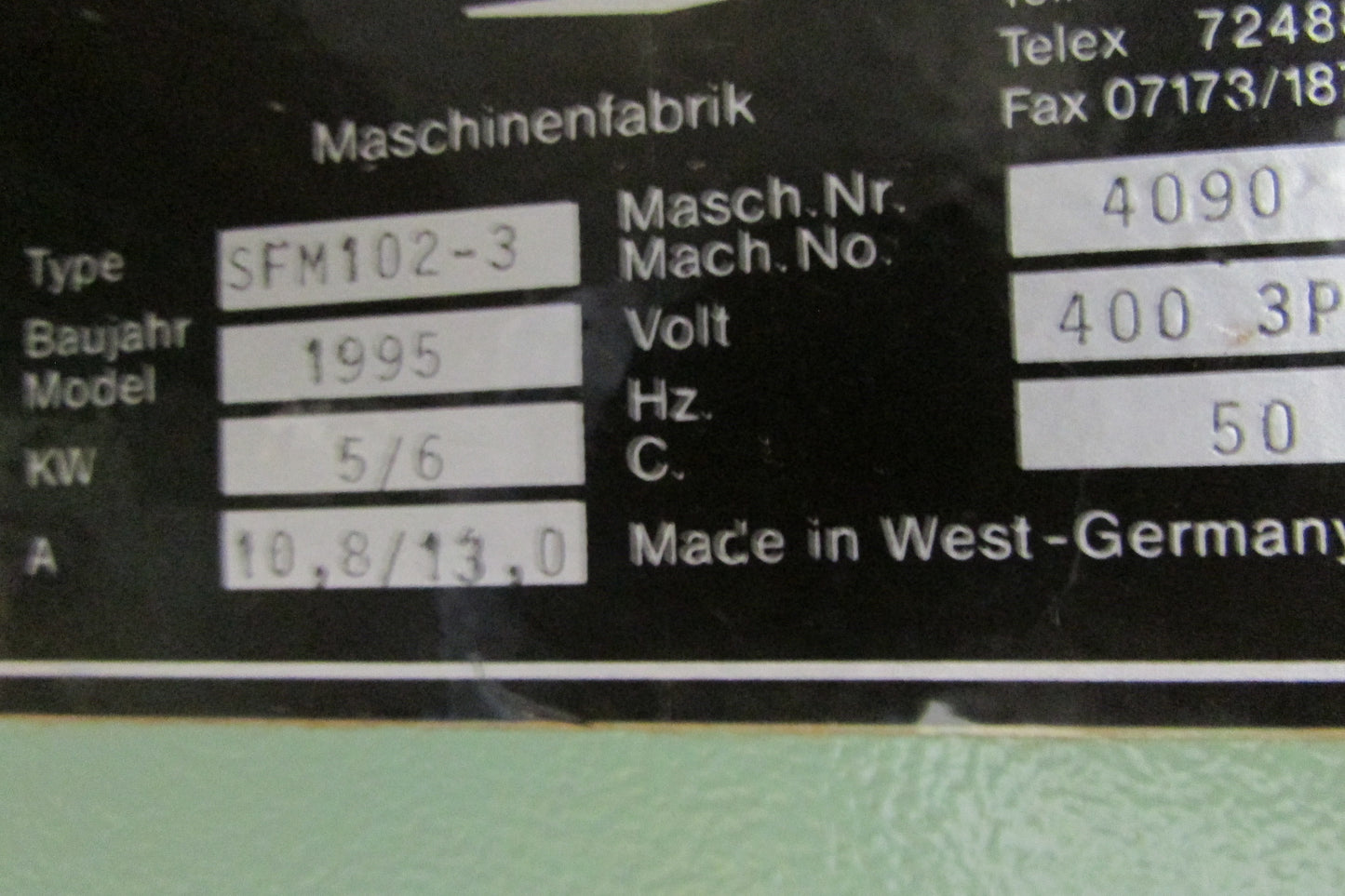 Bäuerle Tischfräsmaschine SFM/102-3 - gebraucht