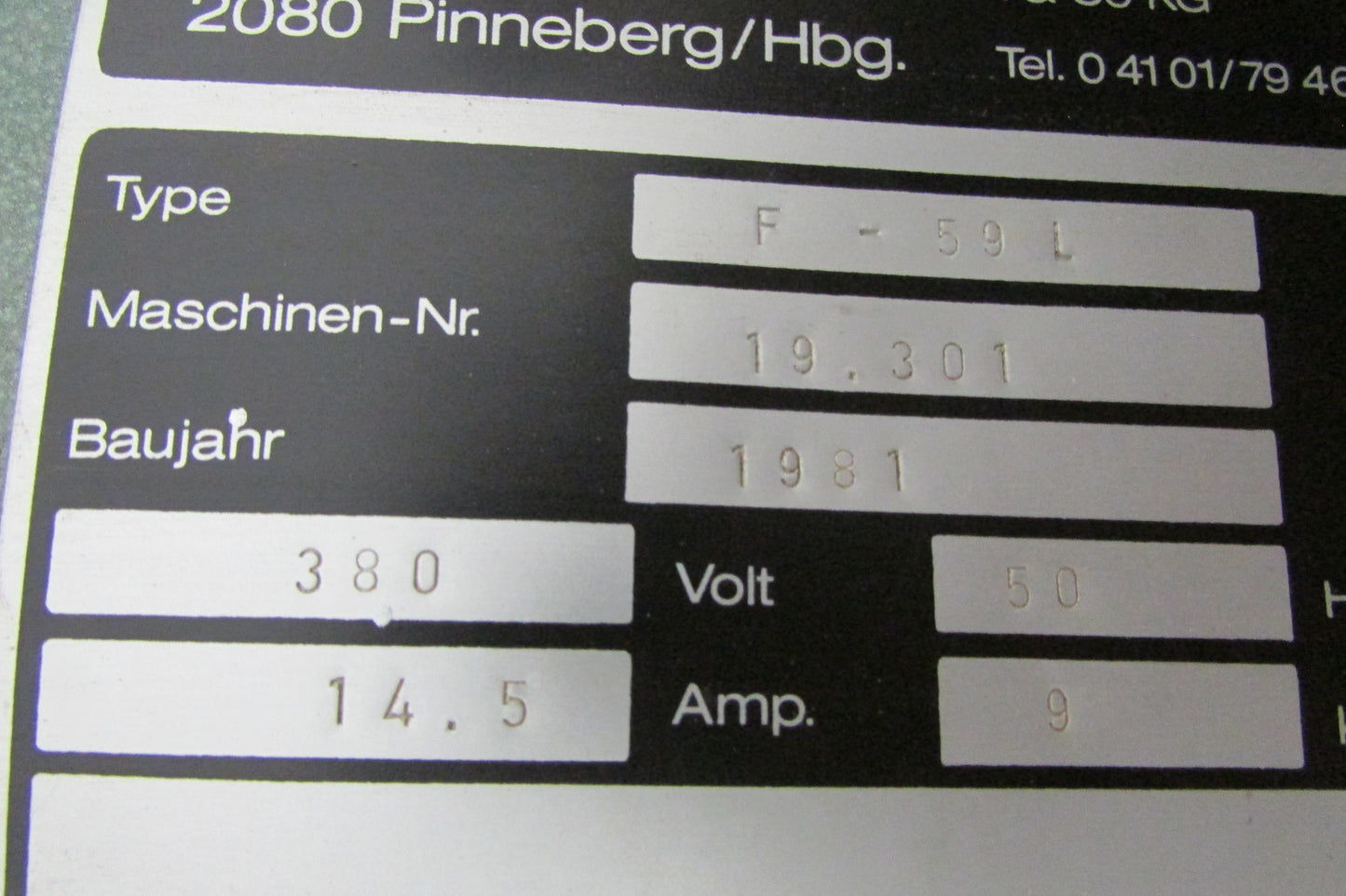 REX Tischfräsmaschine F59L - 9kW - gebraucht