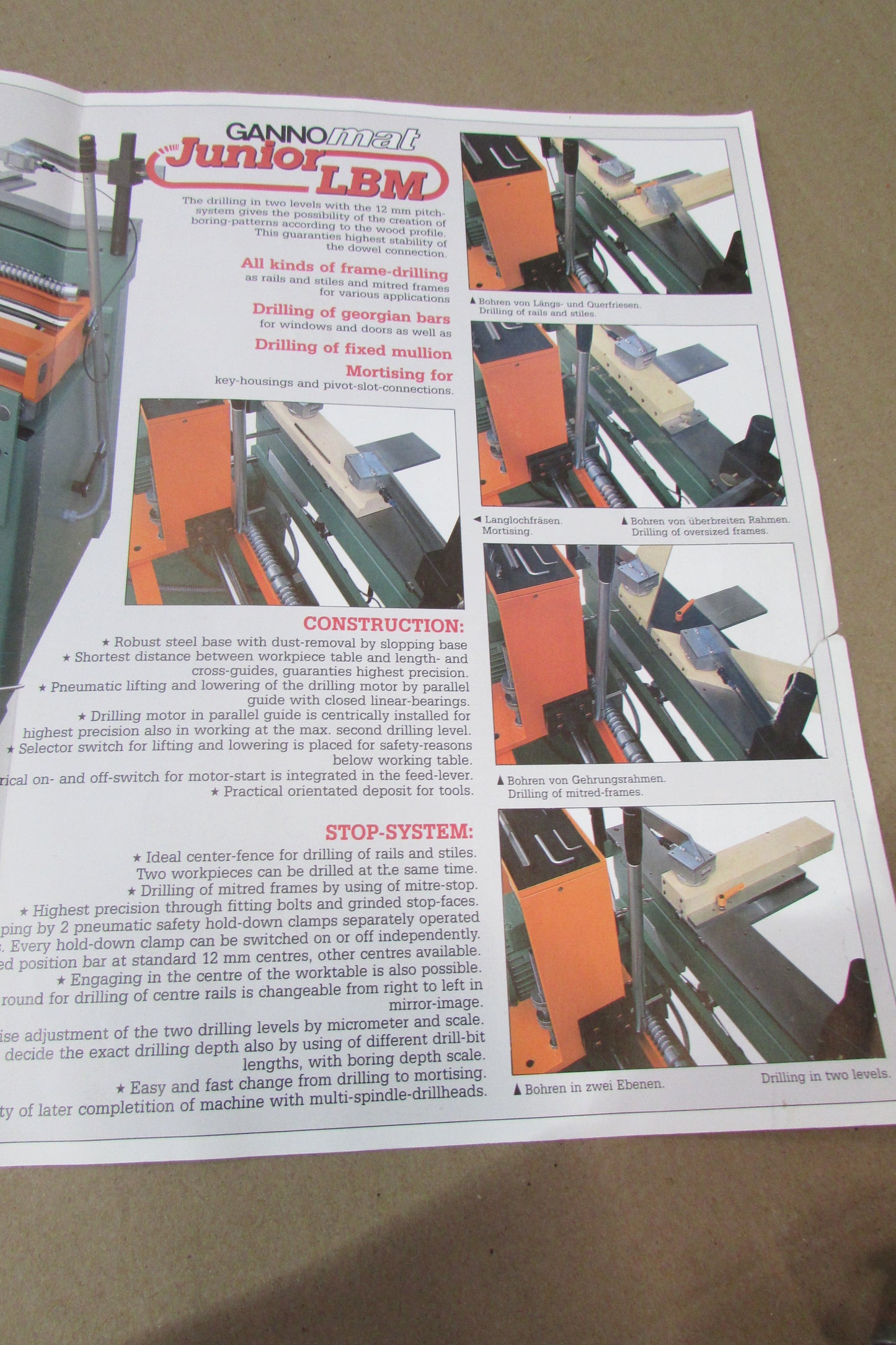 Ganner Langlochbohrmaschine LBM JUNIOR - gebraucht