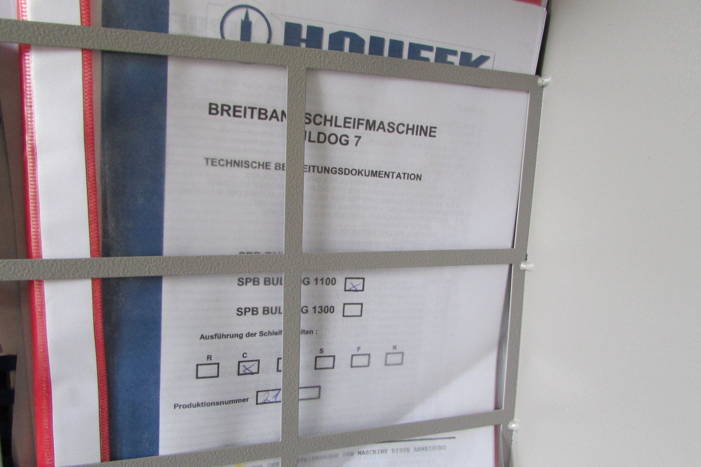 Breitbandschleifmaschine Houfek BULLDOG 1100C - gebraucht
