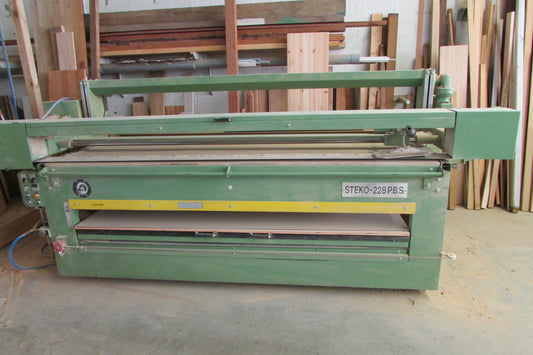 STEKO 228 P.B.S. Formatsäge-Langbandschleifer-Furnierpresse kombiniert