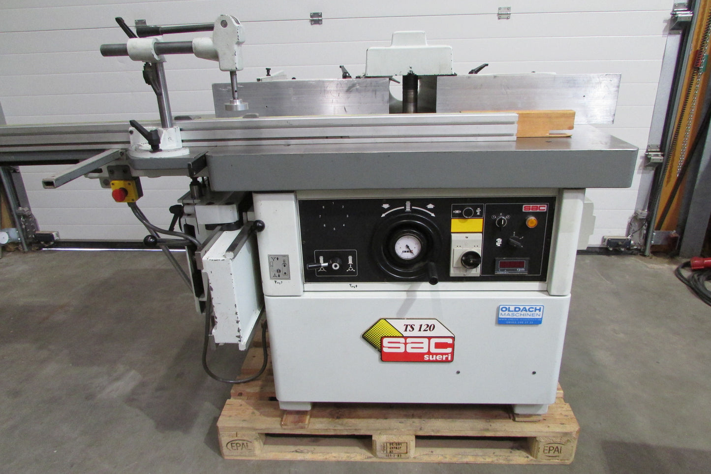 SAC T120 Tischfräsmaschine mit Schiebetisch - Gebrauchtmaschine