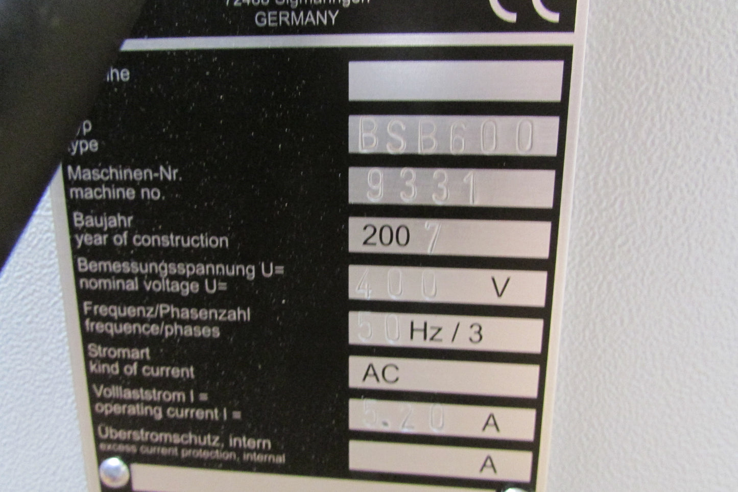Panhans Bandsäge Typ 600 - gebraucht - sehr guter Zustand