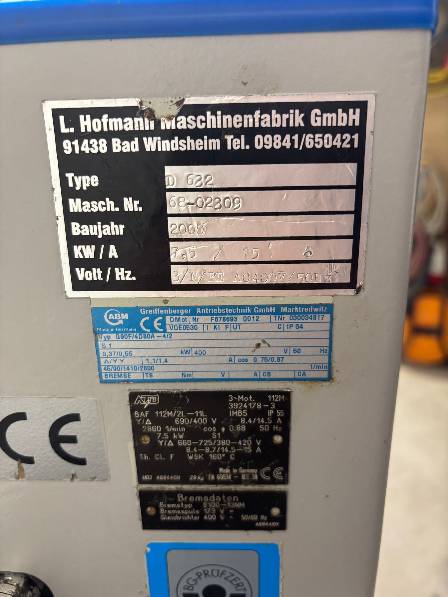 Dickenhobel Hofmann D632 - Gebrauchtmaschine